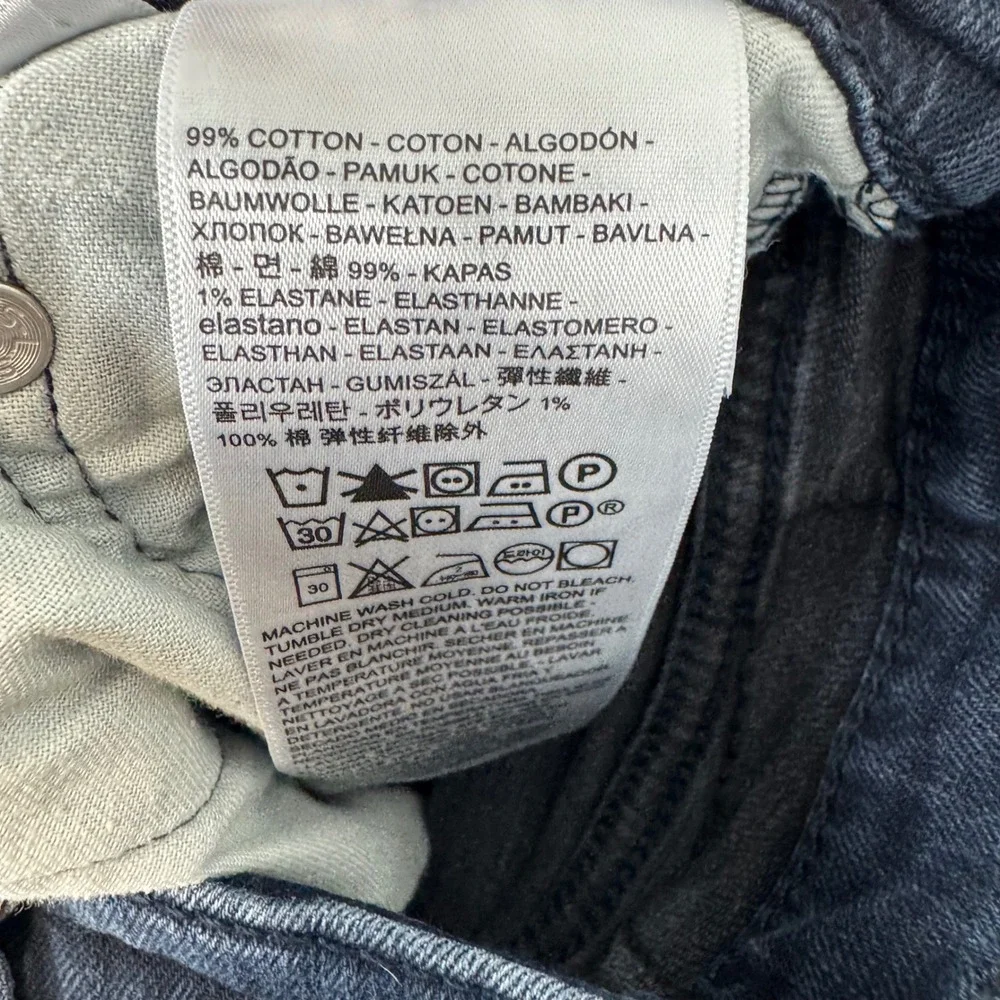 Levi Strauss Co 505 Mens Dark Wash Regular Fit Straight Leg Jeans W30‎ L32